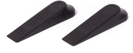 Benson Flexibele deurstopper - PVC - 2 stuks - zwart - 100 kg draagkracht