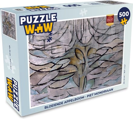Puzzel Bloeiende appelboom - Piet Mondriaan - Legpuzzel - Puzzel 500 stukjes