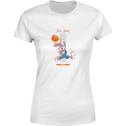 Space Jam Bugs Bunny Basketball Women's T-Shirt - White - M