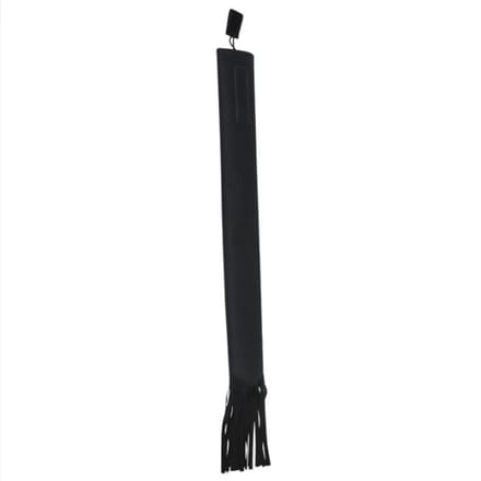 Sac de Queue de Cheval Tissu Non Tissé Imperméable Respirant Protection de Queue de Cheval avec Franges Noir white