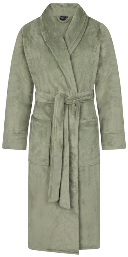 Linolux Lou Dames fleece badjas - Groen - S