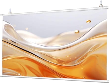 Projectorscherm Handmatig - Draagbaar Scherm Wandmontage Scherm - Thuisbioscoop Presentaties - Oogbescherming Diffuse Reflectie - 60 inch 4:3 - Wit