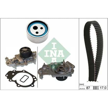 Schaeffler Ina Waterpomp + distributieriem set INA 530 0182 31