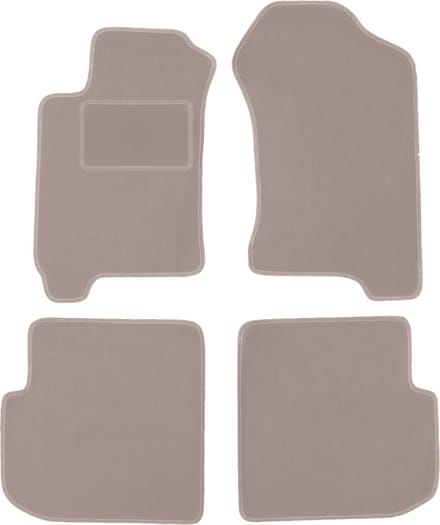 Beige velours vloermatten voor: Subaru Forester I crossover (1997-2002)
