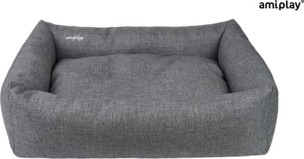 Amiplay Sofa Palermo donker grijs maat-XL / 90x72x22cm