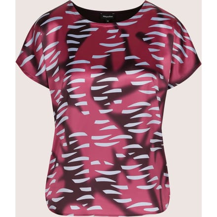 T-shirtblouse Met Satijnen Front
