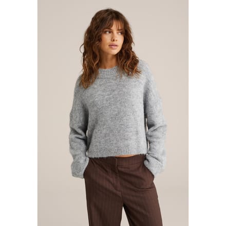 We Fashion Knitted Pullover Light Grey Maat: XXL | Sweaters Outlet | Dames | Grijs