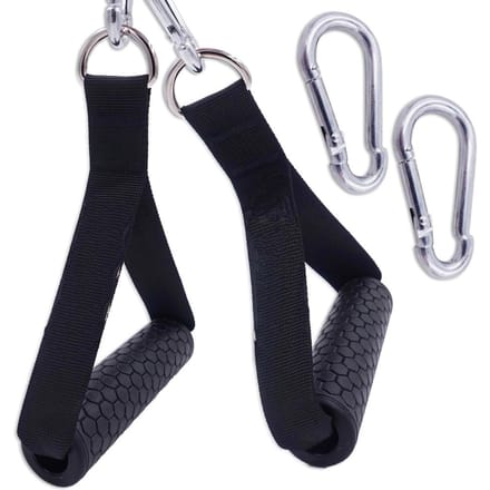 1 Paar Weerstandsband Handvatten Handvatten Kabelmachine Accessoires TPR Handvatten Oefening Pull-up Bar Handvat Handvatten voor Thuis black
