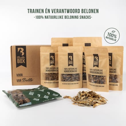 Trainingssnacks Box – Natuurlijke Beloningssnacks | Bellobox