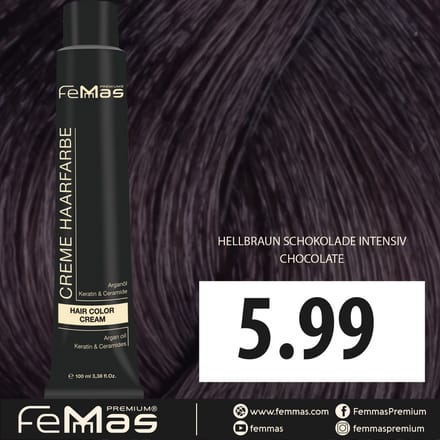 Femmas (5.99) - Haarverf - Intense Chocolade Lichtbruin - 100ml