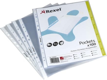 REXEL documenthoezen A4, PP, transparant, 0,08 mm