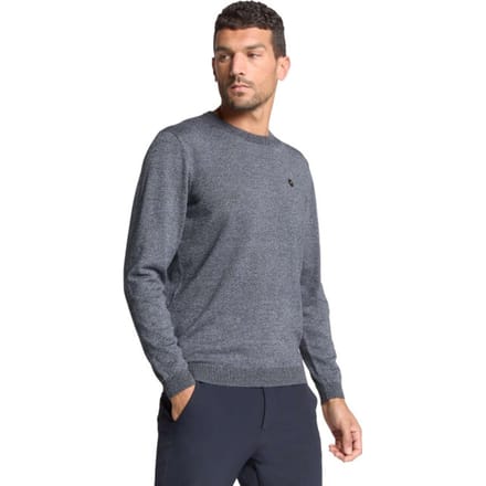 No Excess Pullover crewneck 2 coloured melang dusty blue