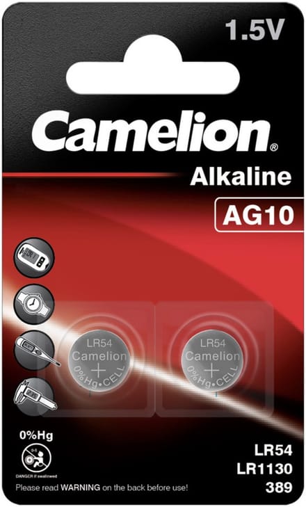 Camelion AG10 alkaline 2-pack