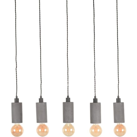 LABEL51 Fresco Hanglamp - Grijs - Beton - 5-Lichts