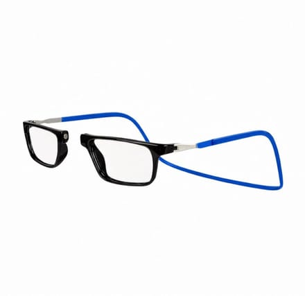 Aidful® Classic - Magneetbril - Klikbril - Anti Blauw Licht - Blauw - Sterkte +3.0