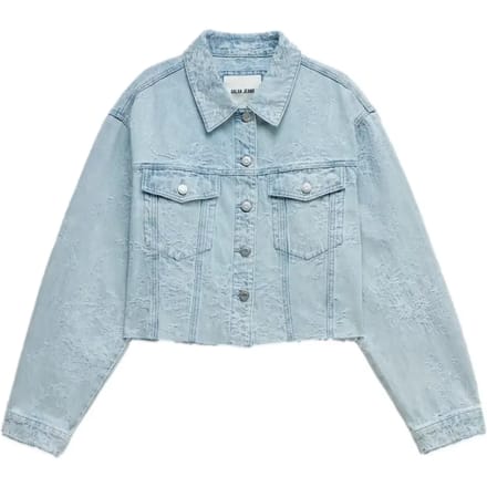 Jeansjas met jacquard dames Salsa Jeans