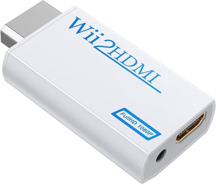 Qost - Wii naar HDMI Adapter - Wit - Inclusief 3.5 MM Jack Aansluiting - 1080P Full HD