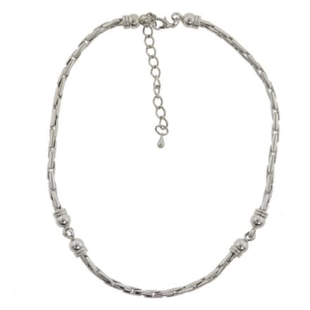 Behave Ketting - schakelketting - zilver kleur - klassiek - dames - 40 cm