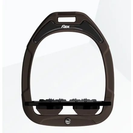 Ultra Grip Plat Steunbeugels Bruin/Zwart/Bruin Flex-On Green Composite