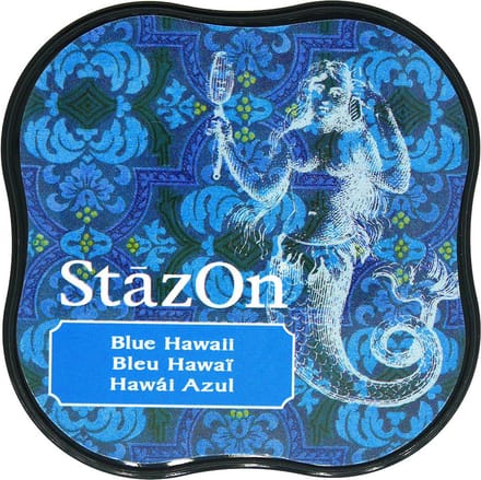 Stempelkussen midi blue hawai - Stazon Tsukineko