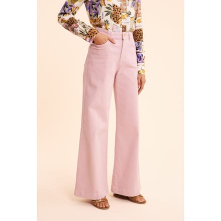 ICode Pink Flare Jeans Pink Größe: W26 | Stoffhosen Outlet | Damen | Rosa
