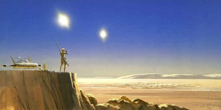 Fotobehang - Star Wars Classic RMQ Mos Eisley Edge 500x250cm - Vliesbehang