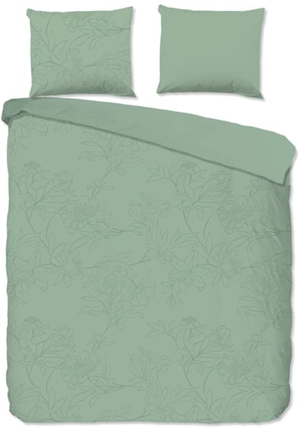 Pure dekbedovertrek bloemen - 2 persoons 200x200/220 cm - Lichtsalie - Microvezel