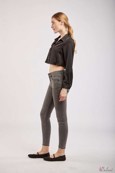 Broek Toxik3 met normale taille grijs L21165-5