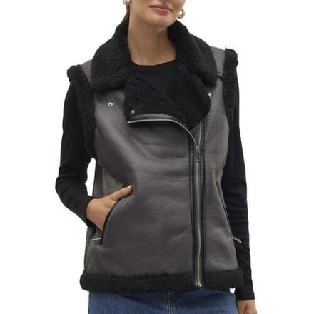 Leren Jas Vero Moda Waistcoat