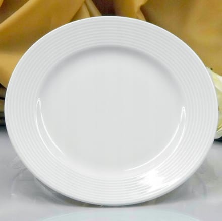 Yvette Porseleinen Bord Plat 19 cm Wit E755