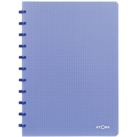 Schrift Atoma A4 ruit 5x5mm 144blz 90gr PP transparant assorti