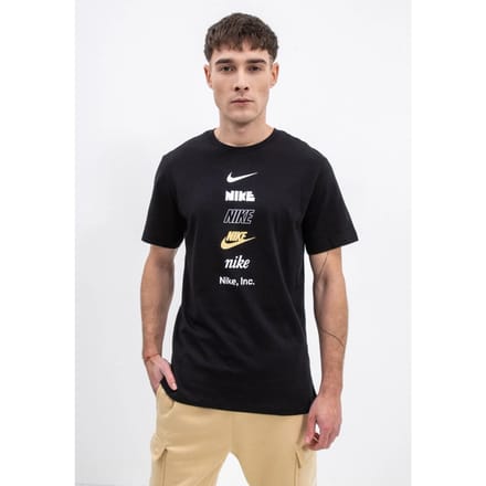 Nike Stack Logo Heren T-shirt in zwart