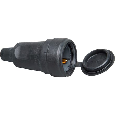 Kopp Volrubber contraststop met deksel zwart - 181016003 [10 stuks]