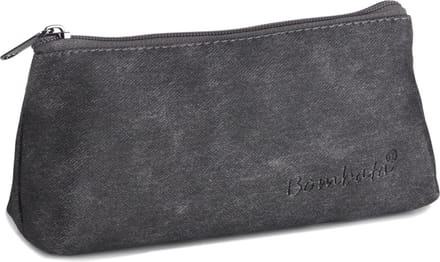 Bombata Etui Denim Triangle 20 X 10 Cm Kunstleer Zwart