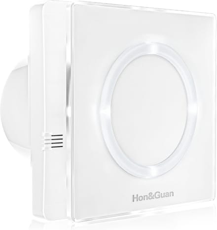 Badkamerventilator met LED Verlichting, Vochtigheidsregeling en Timer