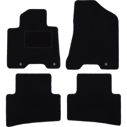 Zwarte veloursmatten voor: Kia Sportage IV SUV (2015-)