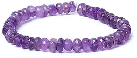 Armband amethist facet AA kwaliteit elastisch