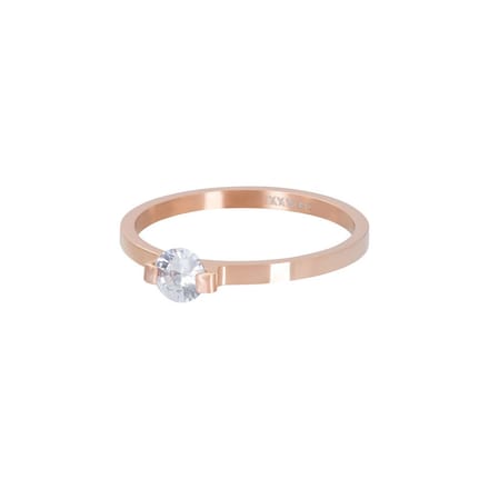 Fame-Mini Glamour Stone-Rosé goudkleurig-Dames Ring
