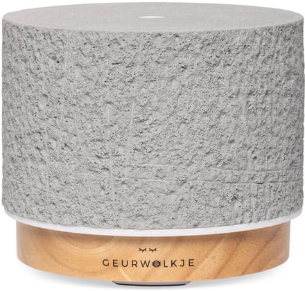 Geurwolkje Satori Vulcano Aroma Diffuser – Ultrasone Geurverspreider – Steencomposiet Grijs – 200 ml