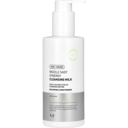VT Cosmetics, Reedle Shot Synergy, Cleansing Milk, 200 ml (6.76 fl oz) white