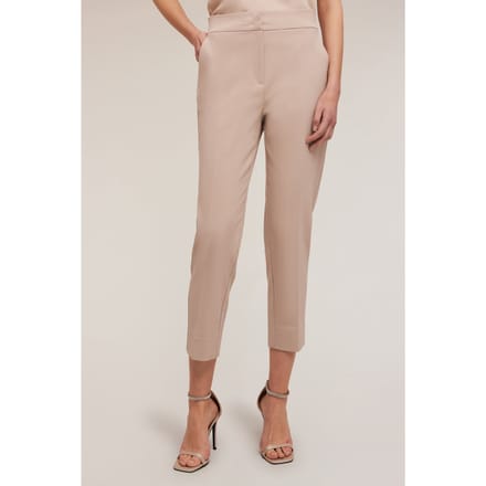 Motivi High-waisted Regular-fit Trousers Beige Größe: 34 | Stoffhosen Outlet | Damen | Braun