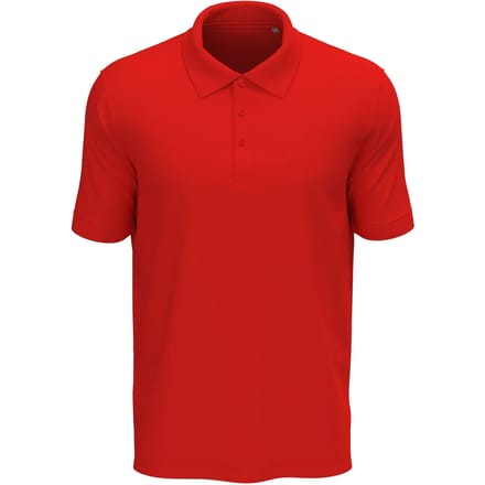 Stedman - Lux Polo - Scarlet Red maat S