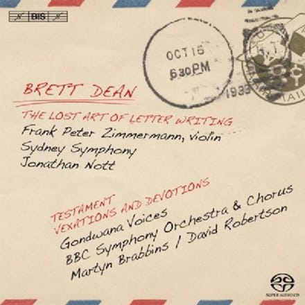 Frank Peter Zimmermann - Dean: The Lost Art of Letter Writing (SACD)