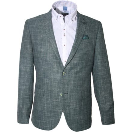 Carter & Davis - Casual colbert - Heren - 56 - Groen - Polyester - 2628-6415