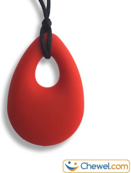 Bijtketting Kauwketting | Druppel | Chewelry | Rood | Chewel ®