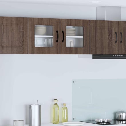 vidaXL - Vaatwasserpaneel - Kalmar - Bruin - Eiken - 80 - x - 31 - x - 40 - cm