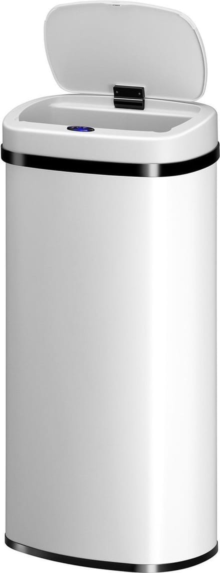 Automatische Prullenbak / Afvalemmer / Sensorprullenbak - 70 Liter - Wit - Rechthoek
