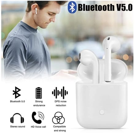 Ntech Wit Draadloze Bluetooth oordopjes - 2Stuks (L&R) Inclusief oplaadbox - Android & Apple toestel