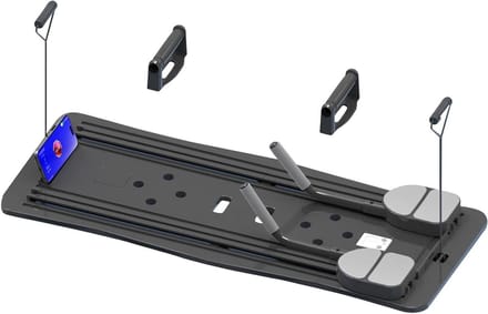 Pilates Board - Trainingsbord Kern - Thuistraining - Opvouwbaar Ontwerp - 106 cm - Zwart