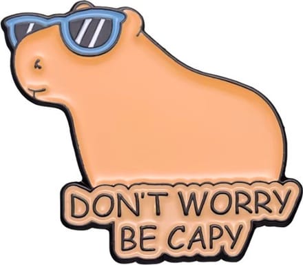 Pin Broche - enamel pin - kledingspeld - Cool capibara